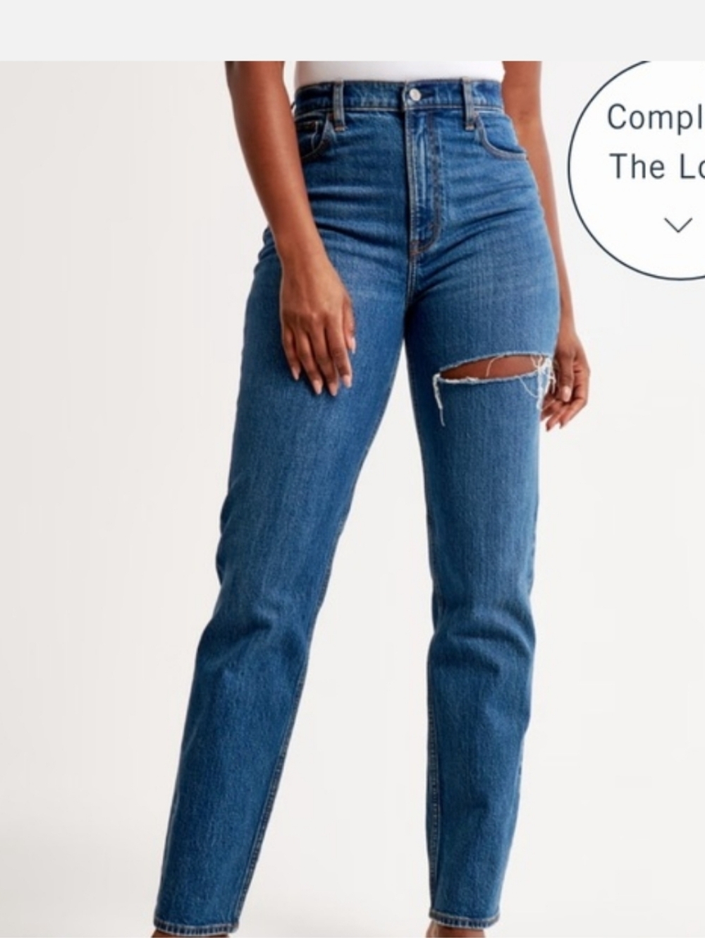 Abercrombie & Fitch 90s Straight Ultra High Rise - Curve Love Msrp $100